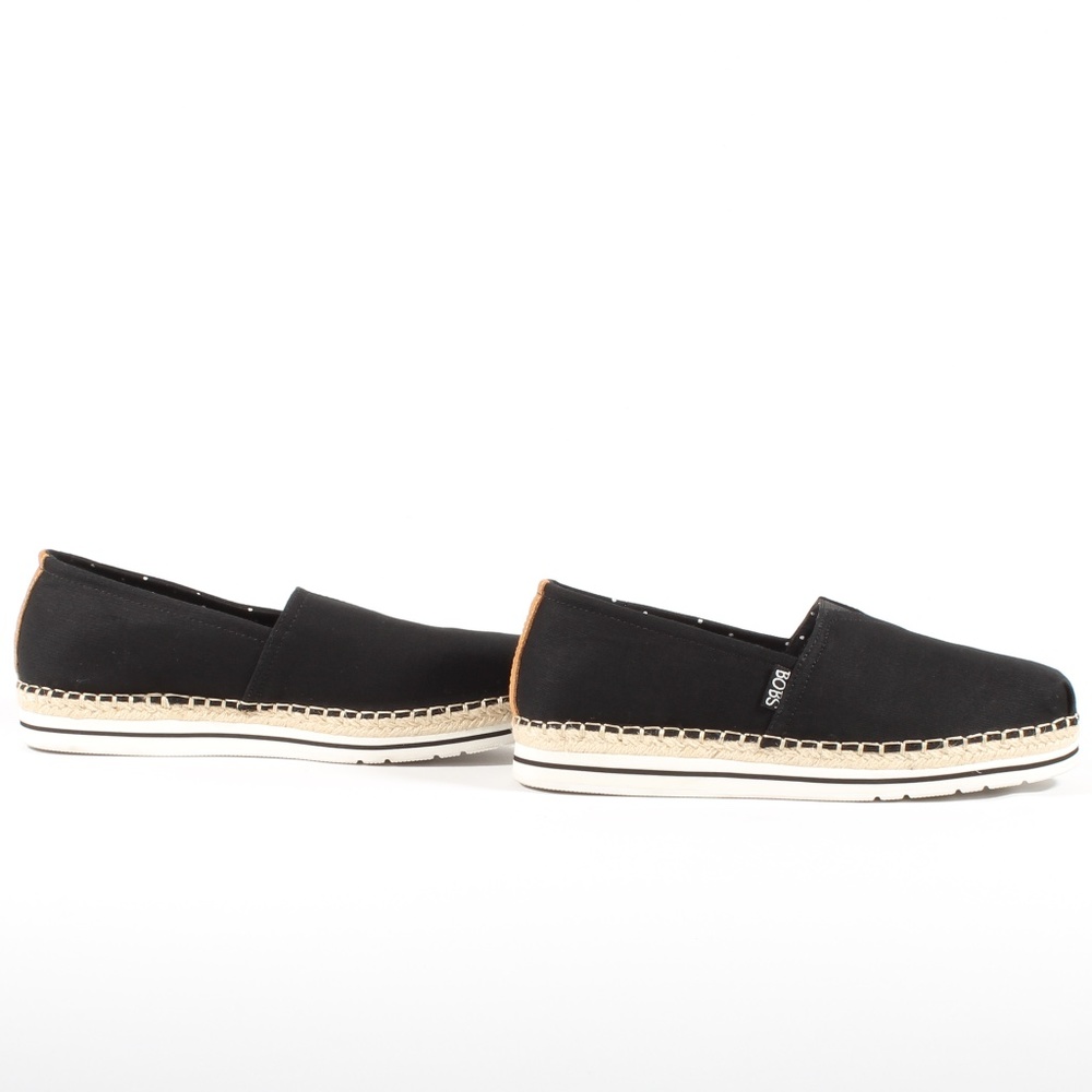 Skechers Bobs Womens Espadrille Slip On Shoes BLK - Picture 5 of 6